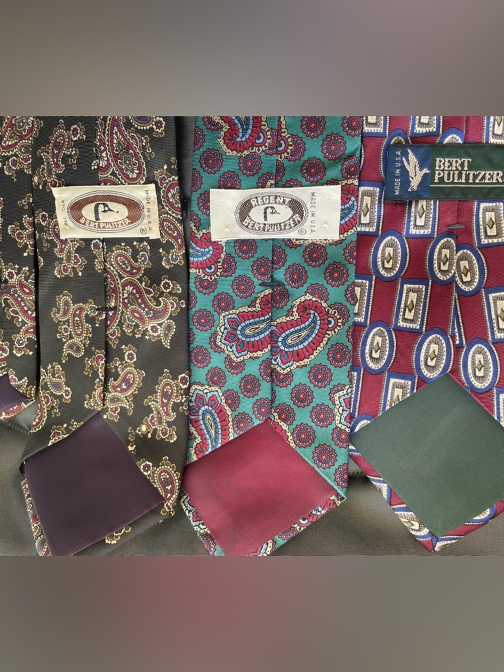 Bert Pulitzer ties. 3 total